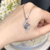 Fashion Twist Halo Diamond Pendant Necklace