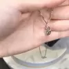 2.5ct Round Cut White Sapphire Classic Pendant Necklace