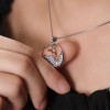 Handmade Dolphin Necklace Disc Circle Pendant
