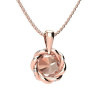 Knot of Love Necklace for Women in Rose Gold