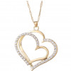 Handmade Interlocking Hearts Pendant Sterling Silver Necklace