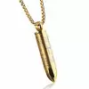 Stainless Steel Men's Bullet Pendant Necklace