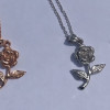 Handmade Rose Pendent Women's Necklace