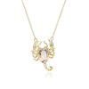 Halloween Gift 2ct Scorpion Pendant Necklace in Sterling Silver
