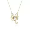 Halloween Gift 2ct Scorpion Pendant Necklace in Sterling Silver