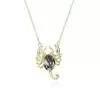 Halloween Gift 2ct Scorpion Pendant Necklace in Sterling Silver