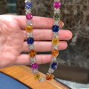 114ctw Multi-color Sapphire Statement Necklace