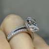 5.8ct Tilted Oval Cut Wraped Knot Engagement Ring