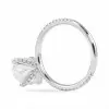 Handmade 3pcs Oval Cut 3.0CT Sterling Silver Ring Set