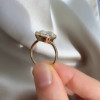 5.8ct Oval Cut White Sapphire Wedding Ring Set