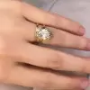 5.8ct Oval Cut White Sapphire Wedding Ring Set