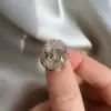 5.8ct Oval Cut White Sapphire Wedding Ring Set