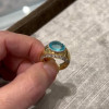 5ct Oval Cut Paraiba Tourmaline Vintage Ring