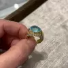 5ct Oval Cut Paraiba Tourmaline Vintage Ring