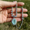 5.8ct Removable Paraíba Tourmaline Pendant With Tennis Necklace