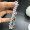 22ctw Pear Cut White Sapphire Tennis Bracelet