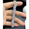 22ctw Pear Cut White Sapphire Tennis Bracelet