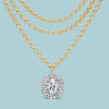 5.7ct Pear Cut White Sapphire Chain Link Necklace