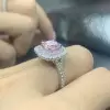 4ct Cushion Cut Double Halo Engagement Ring