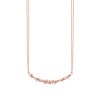 Cluster Flower Bar Pendant Necklace
