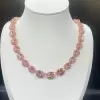 104ctw Oval Cut Pink Sapphire Statement Necklace
