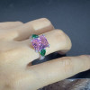 6.8ct Fancy Pink Sapphire Engagement Ring