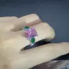 6.8ct Fancy Pink Sapphire Engagement Ring