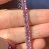 12CTW Oval Cut Pink Sapphire Tennis Bracelet