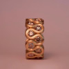 10ctw Morganite Pink Sapphire Infinity Eternity Ring
