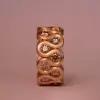 10ctw Morganite Pink Sapphire Infinity Eternity Ring