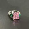 6.8ct Fancy Pink Sapphire Engagement Ring