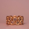 10ctw Morganite Pink Sapphire Infinity Eternity Ring