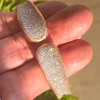 4.2ctw Pink and White Sapphire Cuff Bangle