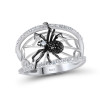 Fashion Black Spider Ring