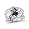 Fashion Black Spider Ring