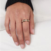 Black Enamel Infinity Eternity Ring
