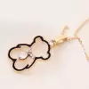 Paddington Bear Pendant Alloy Necklace