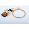Geometric Square Pendant Lab-created Gemstone Necklace