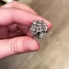 9.5ct Cushion Cut White Sapphire Engagement Ring
