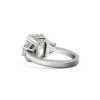 5ct Radiant Cut White Sapphire Engagement Ring