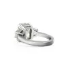 5ct Radiant Cut White Sapphire Engagement Ring