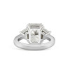 5ct Radiant Cut White Sapphire Engagement Ring