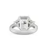 5ct Radiant Cut White Sapphire Engagement Ring