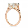 4ct Split Shank Radiant Cut Engagement Ring