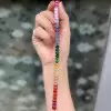 28ctw Classic Multicolor Sapphire Rainbow Statement Bracelet