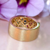 Flush Set Multicolor Sapphire Starry Band Rainbow Ring