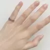 925 Sterling Silver Handmade Plum Blossom Shape Adjustable Ring