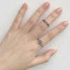 925 Sterling Silver Handmade Plum Blossom Shape Adjustable Ring