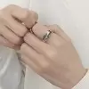925 Sterling Silver Handmade Star Love Adjustable Ring