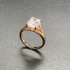 4ct Split Shank Radiant Cut Engagement Ring